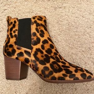 Madewell Leopard ankle boots